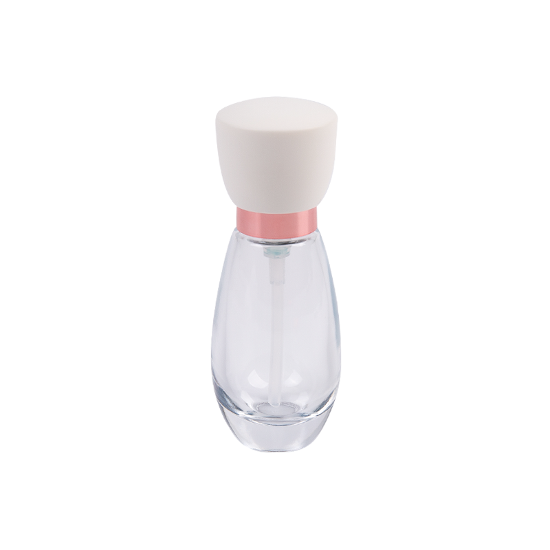 30ml Frost Glass Cosmetic Bottle dengan topi ABS