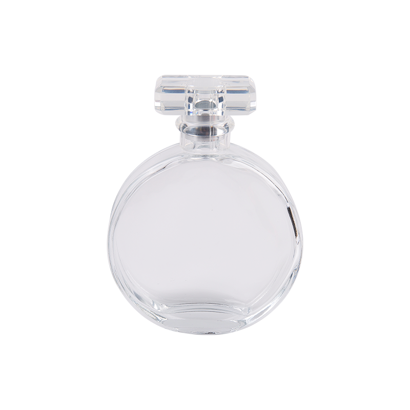 Botol semburan aroma kaca bulat rata