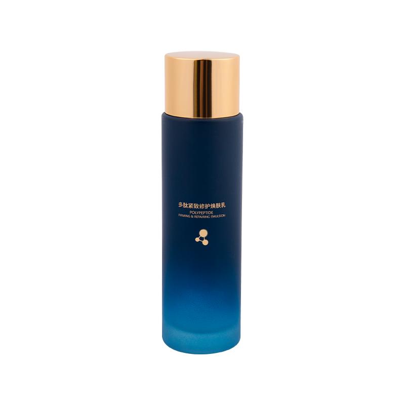 Botol losyen kaca kecerunan biru laut 80ml laut