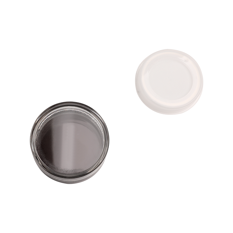 Balang kosmetik haiwan peliharaan dengan topi abs putih