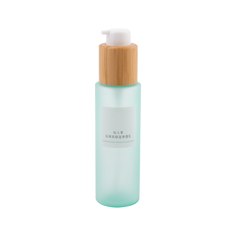 120ml Botol Losyen Press Bambu-Buluh yang Elegan
