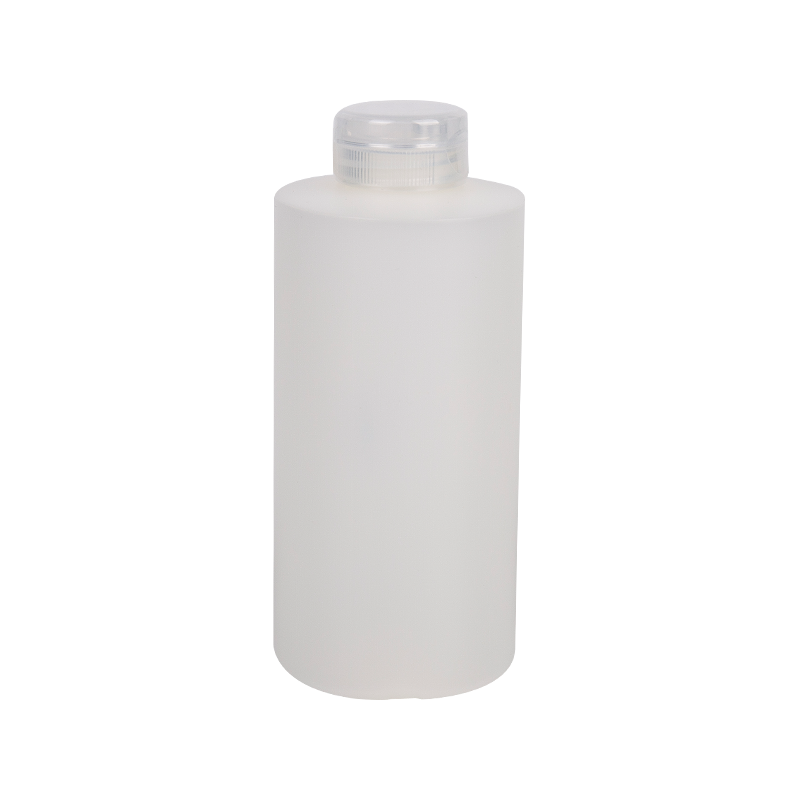 250ml botol bulat HDPE dengan topi skru yang jelas